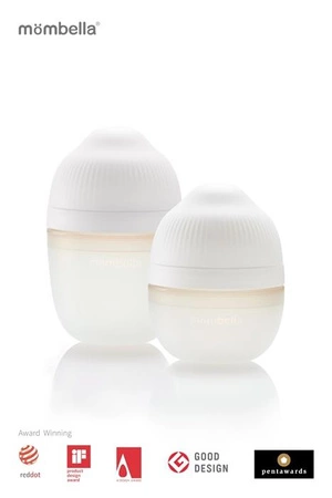 Mombella Butelka Antykolkowa dla Noworodka Ivory Silikonowa 300ml