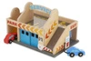 Drewniany parking z autkami serwis myjnia i stacja paliw Melissa & Doug 19271