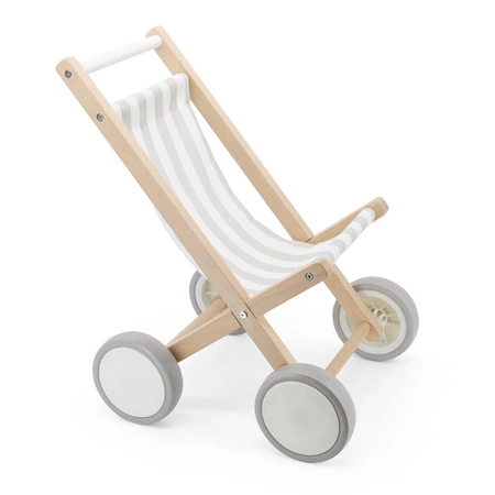 VIGA Drewniany Wózek Dla Lalek Spacerówka