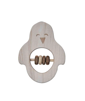 Drewniana Grzechotka - Pingwin