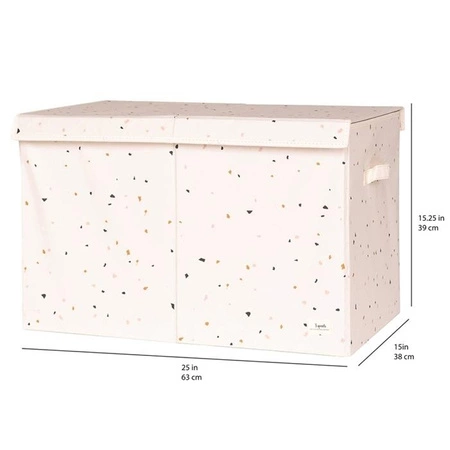 3 Sprouts Pudełko Zamykane Recycled Terrazzo Cream
