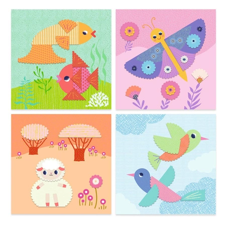 Zestaw KOLAŻE DLA NAJMŁODSZYCH-WYCINANKI DJ09057