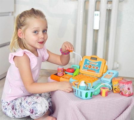 WOOPIE Kasa Sklepowa Dla Dzieci Zestaw + Zdrapywanka