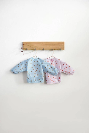 Lassig Zestaw śliniaków z długim rękawem 6m+ Happy Rascals Smile sky blue