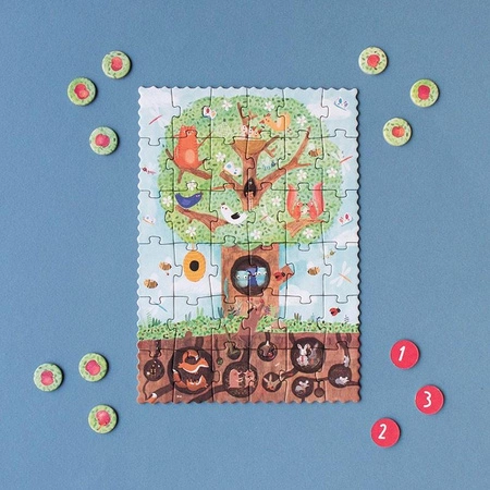 Puzzle kieszonkowe z grą obserwacyjną Jabłonka | Londji®