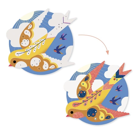 Zestaw art. z cekinami i brokatem RAJ DJ09522