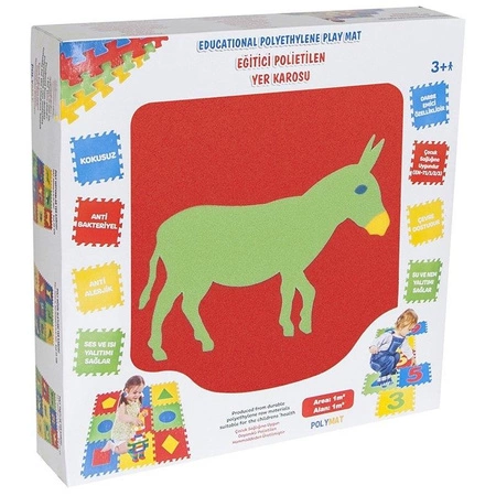 WOOPIE Piankowa Mata Edukacyjna Antybakteryjna Zwierzęta