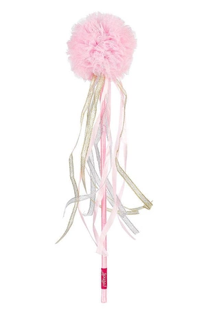Souza! Różdżka z tiulowym pomponem i wstążkami Marjorie różowa