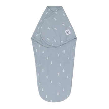 Cozy Swaddle Bag GOTS Blocks light blue