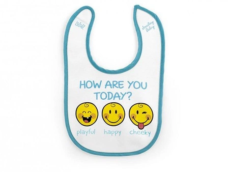 Śliniak bawełniany Smiley boy 4m+ 3 szt. LULABI