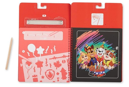 Zdrapywanki z rysikiem Psi Patrol Scratch Art Pad – Marshall Melissa and Doug 33261