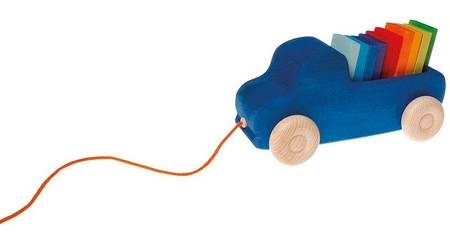 Ciężarówka do ciągnięcia, niebieska, 1+, Grimm's