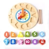Drewniany Sorter Zegar Tik-Tak 15 elementów