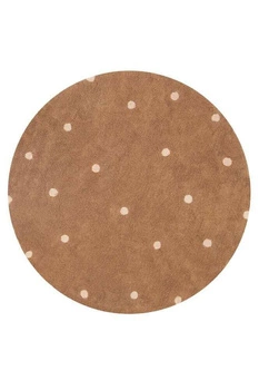 Dywan do prania Round Dot Chestnut 140cm