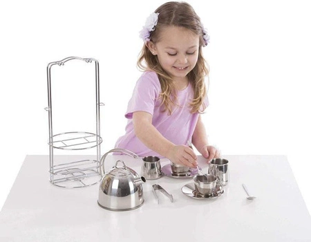 Modny serwis do herbaty 14251-Melissa & Doug, akcesoria kuchenne dla dzieci