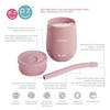 EZPZ Silikonowy kubeczek ze słomką Mini Cup + Straw Training System 120 ml pastelowy róż
