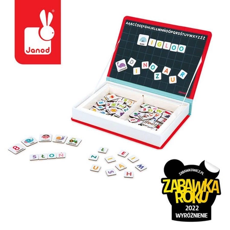 Magnetyczna układanka Polski Alfabet Magnetibook, Janod