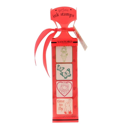 Zestaw stempli z tuszem - Gorjuss - Time to Fly