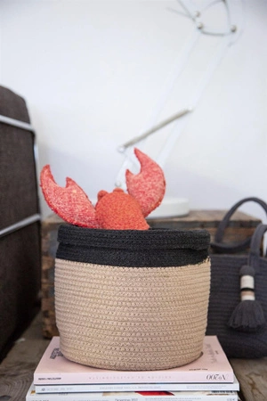 Lorena Canals Kosz dekoracyjny Basket Dual Black Linen