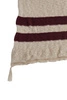 Lorena Canals Koc bawełniany Stripes Natural/Burgundy