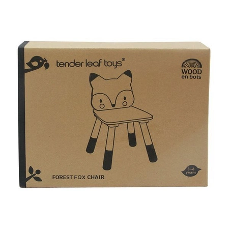 Drewniane krzesełko, Lisek, kolekcja mebli Forest, Tender Leaf Toys