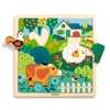 Edukacyjne puzzle drewniane FARMA  DJ01825
