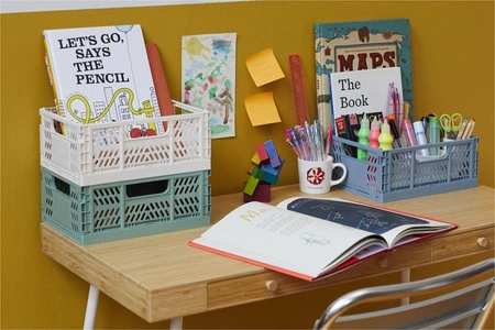 3 Sprouts Skrzynka na Zabawki Składana Medium Green