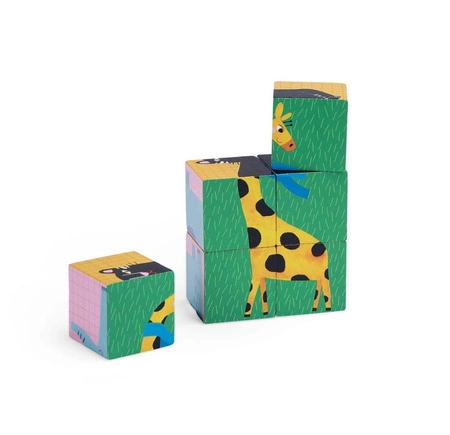 Drewniane klocki puzzle 6 szt. LES TOUPITIS 679105