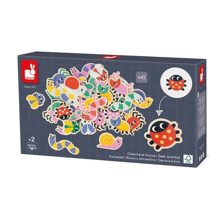 USZKODZONE OPAKOWANIE Janod Gra w chowanego Ogród 2+