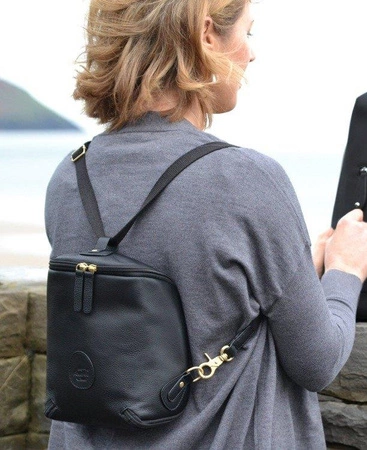 Plecaczek/Saszetka Mini Adult Freedom Pod, skórzany czarny, PacaPod