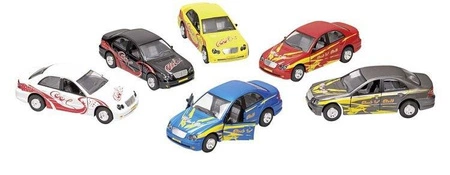 Samochód dla dzieci "Cool", różne dźwięki, światła, napęd, otwierane drzwi, 12193-Gollnest&Kiesel, pojazdy metalowe