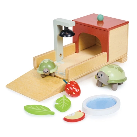 Drewniane figurki do zabawy - żółwie, Tender Leaf Toys