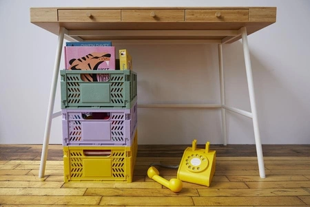 3 Sprouts Skrzynka na Zabawki Składana Large Yellow