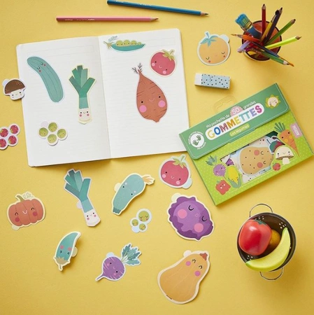 Auzou Zestaw 50 dużych naklejek Warzywa 70716