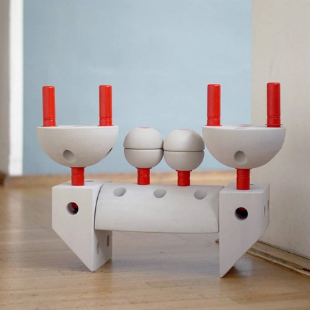 MODU - Half Ball Kit - piankowe półkule rozwijające motorykę dużą, czerwone