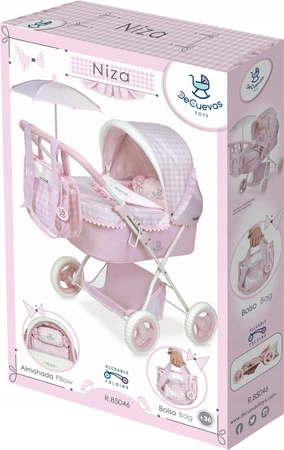 Wózek gondola z parasolką dla lalek DeCuevas Toys 85046