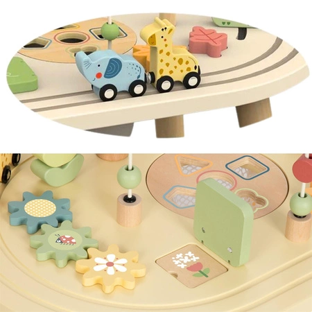 TOOKY TOY Drewniany Stolik Aktywności Safari