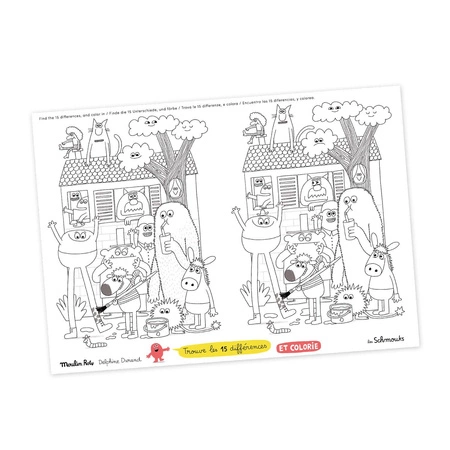 40 papierowych podkładek do pokolorowania 716606