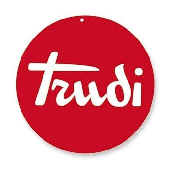 Logo z kartonu Trudi