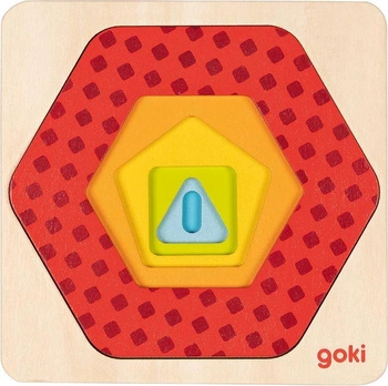 Puzzle geometryczne warstwowe