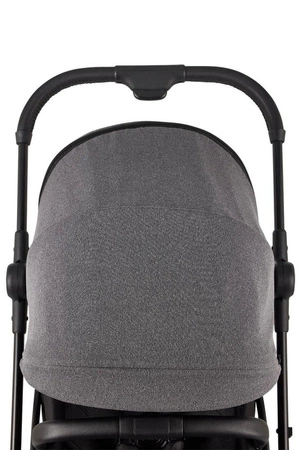 MINI by Easywalker Buggy TURN Kompaktowy wózek spacerowy z obrotowym siedziskiem 360° Soho Grey (z osłoną przeciwdeszczową w zestawie)