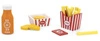VIGA Drewniany Zestaw Fast Food Sok Frytki Nuggetsy ketchup