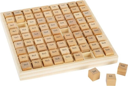 Tabliczka mnożenia, małe klocki drewniane, 10953-small foot design - zabawki edukacyjne