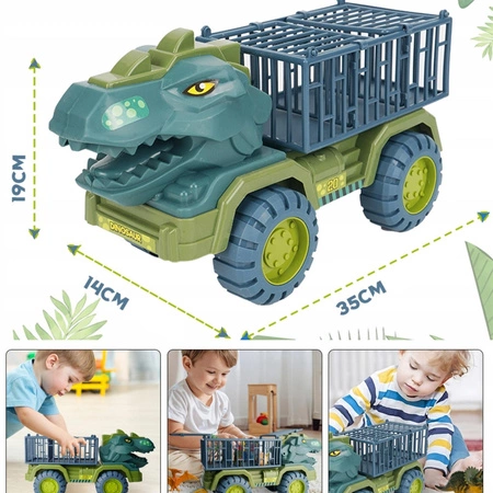 WOOPIE Ciężarówka Dinozaur Transporter Figurki