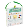 Dżungla Zestaw Kolorowych Pieczątek i Książeczka