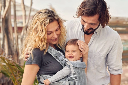 BABYBJORN - nosidełko Harmony 3D Mesh, Srebrny