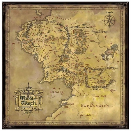 puzzle Władca Pierścieni - Mapa Śródziemia (1000 elementów)