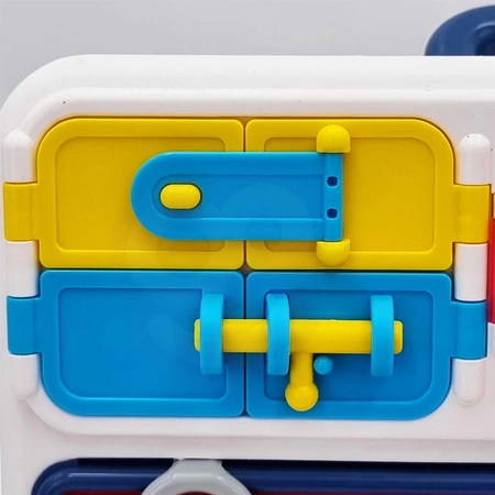 WOOPIE Tablica Manipulacyjna Kuchnia Zegar z Efektami Dźwiękowymi i Świetlnymi Montessori