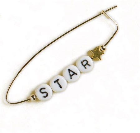 Zestaw do tworzenia biżuterii Koraliki z literkami 6+, Janod