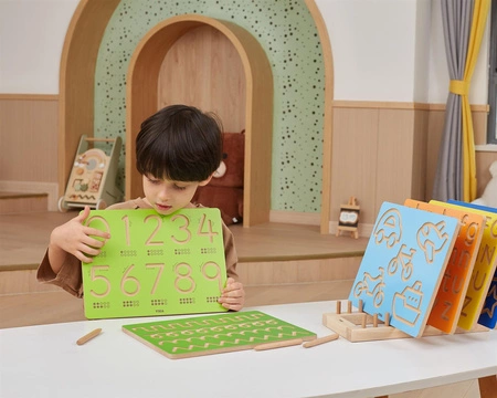 VIGA Tablica Grafomotoryczna Pojazdy Nauka Pisania